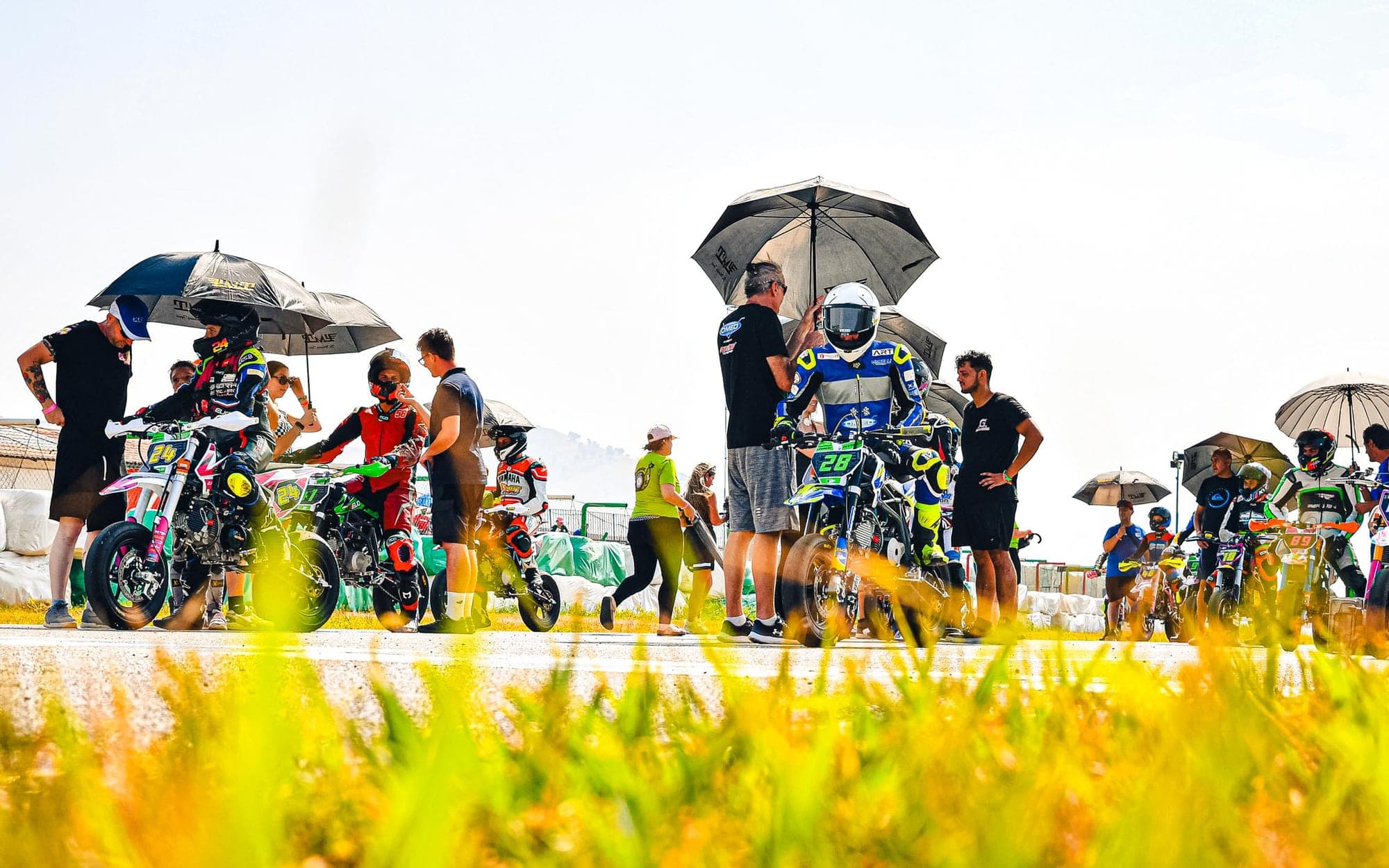 Paddock durante un weekend di gara